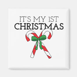 Imán Mi primera fiesta navideña con un bebé