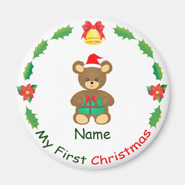Imán Mi primera Navidad (Frente)