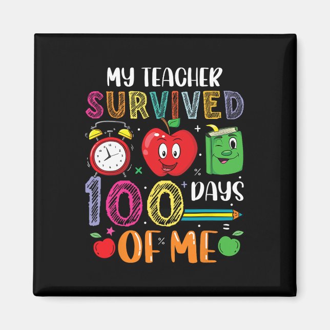 Imán Mi Profesor Sobrevivió A 100 Días De Mí (Frente)