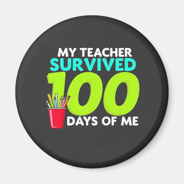 Imán "Mi profesor sobrevivió a 100 días de mí (Frente)
