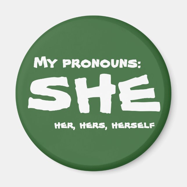 Imán Mi Pronouns She (Frente)