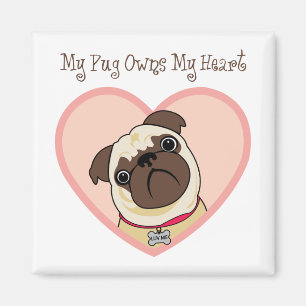 Imán Mi Pug Es Dueña De Mis Redes Cardíacas