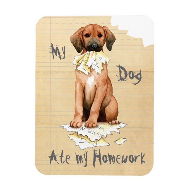 Imán Mi Redbone comió mi hogar (Vertical)