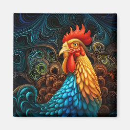 Imán Mi Rooster Mascota nunca sonríe