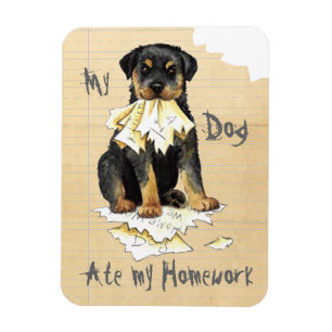 Imán Mi Rottweiler comió mi hogar