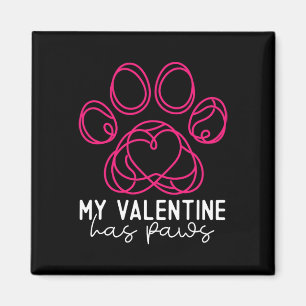 Imán Mi San Valentín Tiene Patas - Divertido Amante de