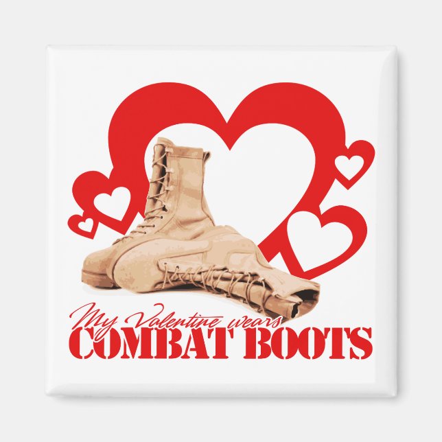 Imán Mi San Valentín usa botes de combate (Frente)