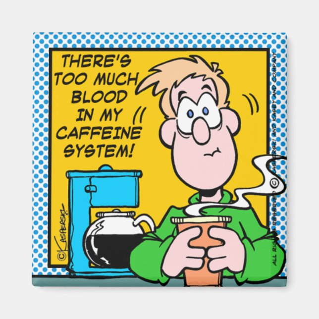 Imán Mi sistema de cafeína (Frente)