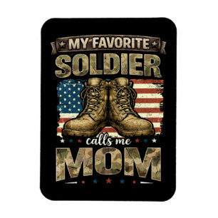 Imán Mi soldado favorito me llama mamá