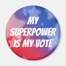 Imán Mi superpoder es mi voto