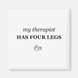 Imán Mi terapeuta tiene cuatro patas divertido amante d
