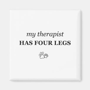 Imán Mi terapeuta tiene cuatro patas divertido amante d