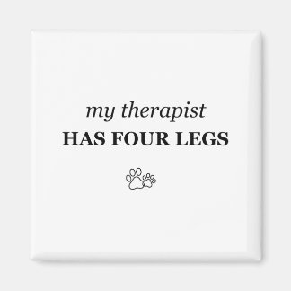 Imán Mi terapeuta tiene cuatro patas divertido amante d