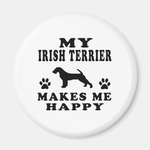 Imán Mi Terrier irlandés me hace feliz