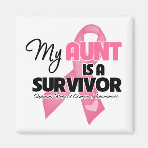 Imán Mi tía es un superviviente - cáncer de pecho