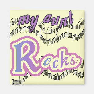 Imán Mi tía roca camisetas y regalos