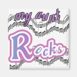 Imán Mi tía roca camisetas y regalos