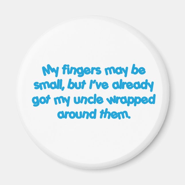 Imán Mi tío's envuelto (azul) (Frente)