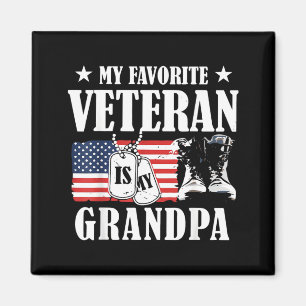 Imán Mi Veterano Favorito es el Abuelo Familia Patrióti