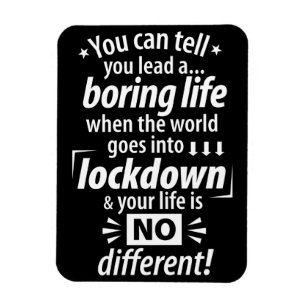 Imán Mi vida de bloqueo de aburrimiento - Divertida pan