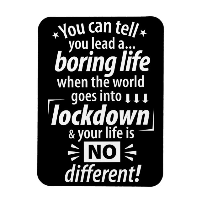 Imán Mi vida de bloqueo de aburrimiento - Divertida pan (Vertical)