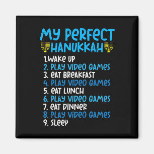 Imán Mi videojuego perfecto Hanukkah Chanukah Jew Men B
