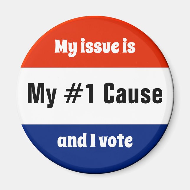 Imán Mi voto en las elecciones (Frente)