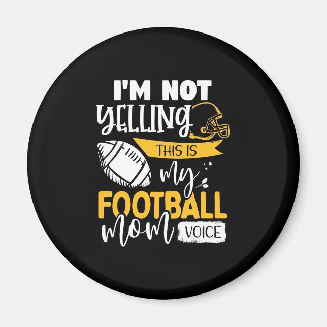 Imán Mi voz de mamá de fútbol (Frente)