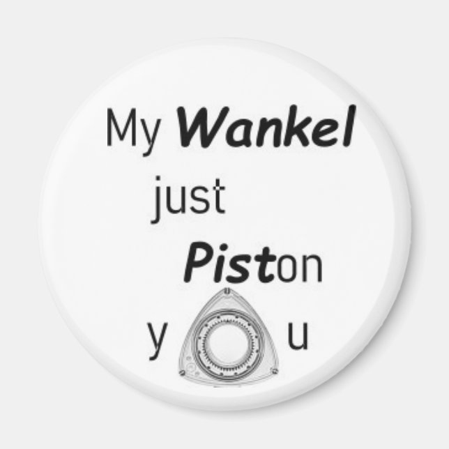 Imán Mi Wankel... - motor rotativo (Frente)