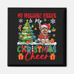 Imán Mi Yorkshire Terrier es mi alegría de Navidad Dive