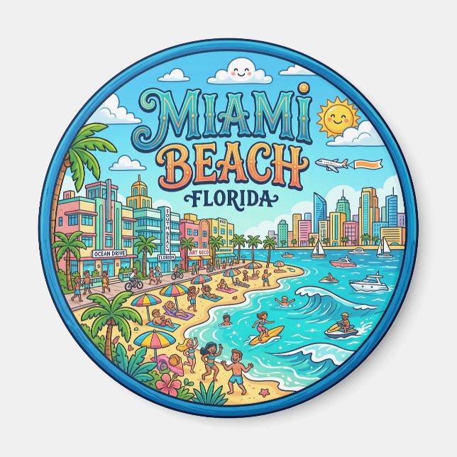 Imán Miami Beach Florida (Frente)