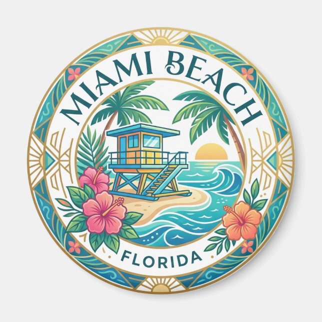 Imán Miami Beach Florida (Frente)