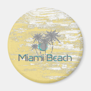 Imán Miami-Beach, Florida, Palmas, Grunge Guay