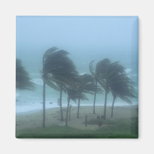 Imán Miami Beach, Florida, vientos huracanados azotando