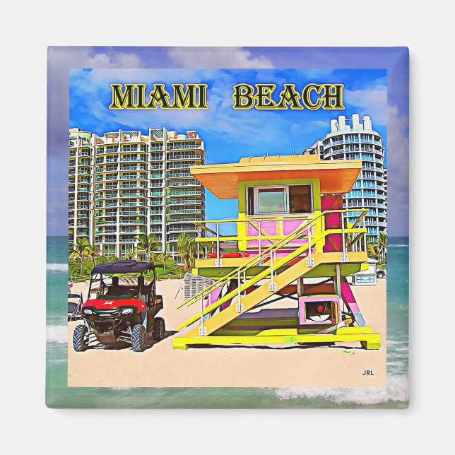 Imán Miami Beach Magnet 10B (Frente)