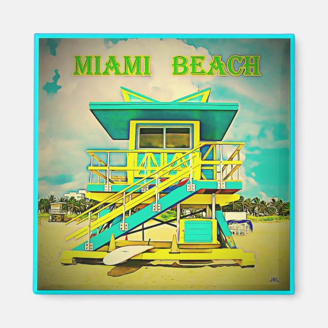 Imán Miami Beach Magnet 2A (Frente)