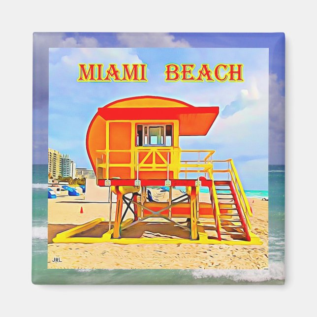 Imán Miami Beach Magnet 3B (Frente)
