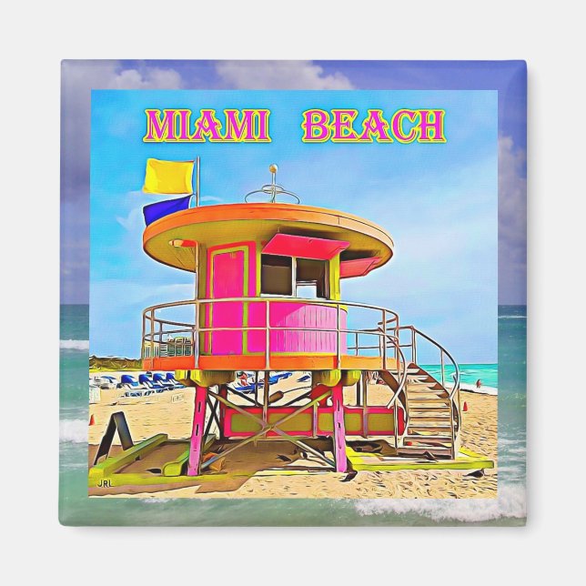 Imán Miami Beach Magnet 4B (Frente)