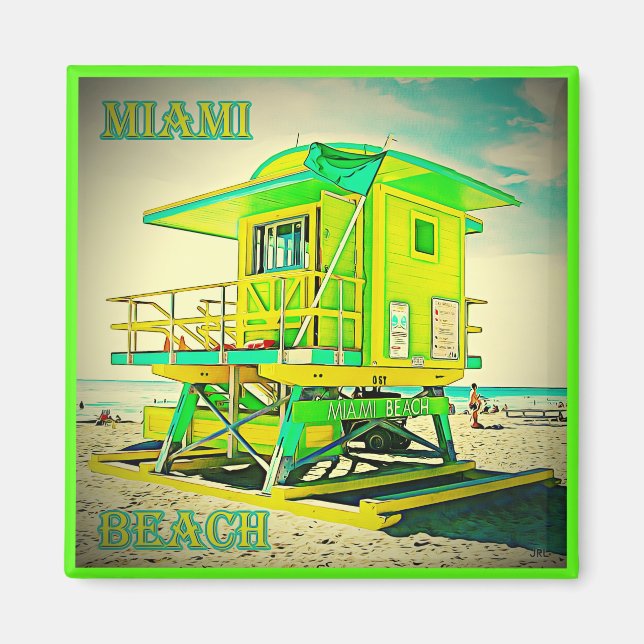 Imán Miami Beach Magnet 6A (Frente)
