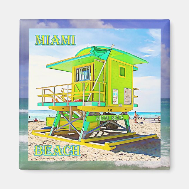 Imán Miami Beach Magnet 6B (Frente)