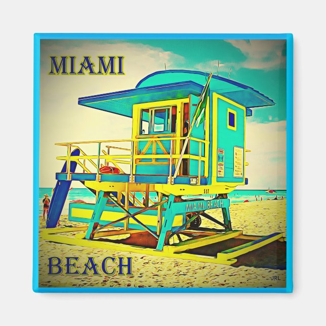Imán Miami Beach Magnet 7A (Frente)