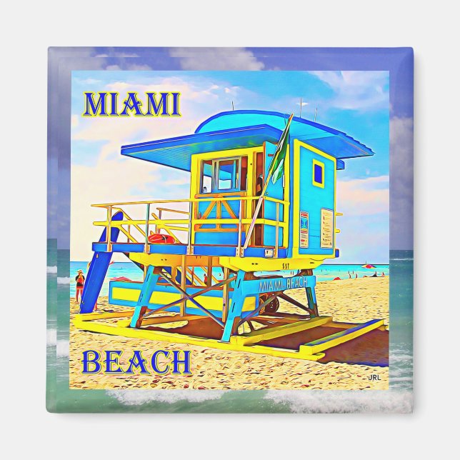 Imán Miami Beach Magnet 7B (Frente)