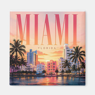 Imán Miami Beach Ocean Drive Sur de Florida Viajes
