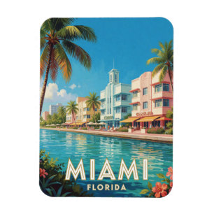 Imán Miami Florida Art Deco Viajes 