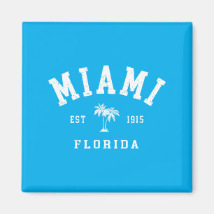 Imán Miami Florida Recuerdo Hombre Mujer Recuerdo Palma