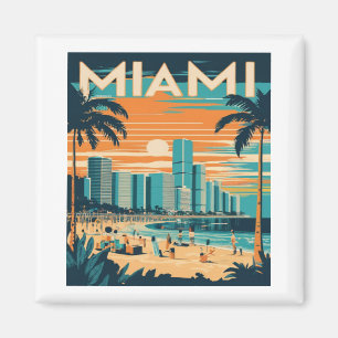 Imán Miami Florida Vintage