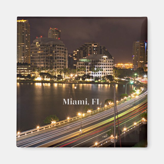 Imán Miami, Florida vista panorámica (Frente)