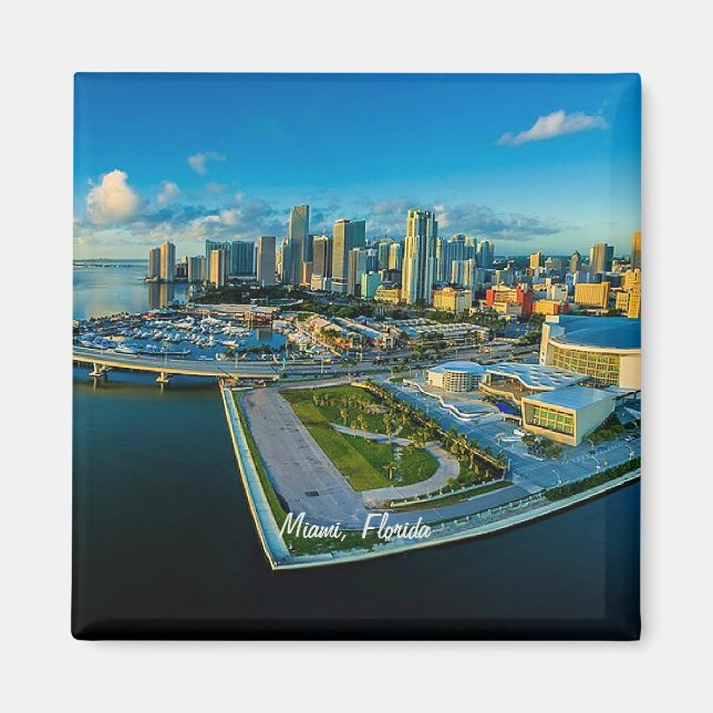 Imán Miami, Florida, vistas panorámicas, (Frente)