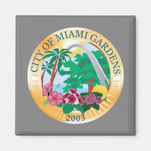 Imán Miami Gardens (Florida) City Seal (Frente)