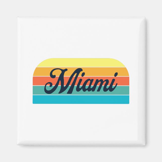 Imán Miami retro (Frente)
